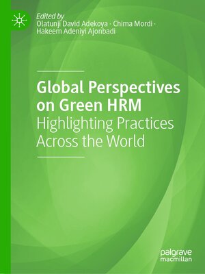 cover image of Global Perspectives on Green HRM